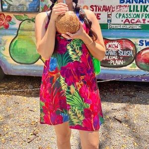 Tropical dress/swimsuit cover